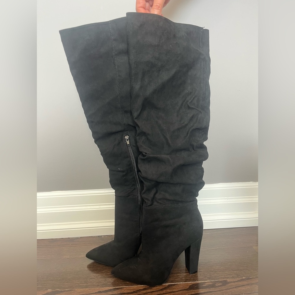 Just Fabulous Black Over the Knee Boots